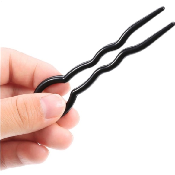 Retro Hair Clip CHIGNON Ladies Hair Pin Styling yesPlastic Stick with Crystals - Picture 7 of 10